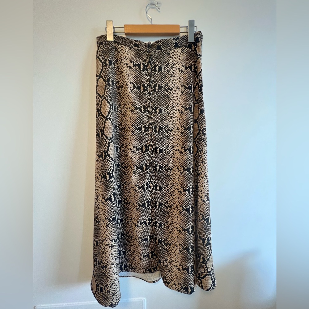 Snake Print Skirt with slit